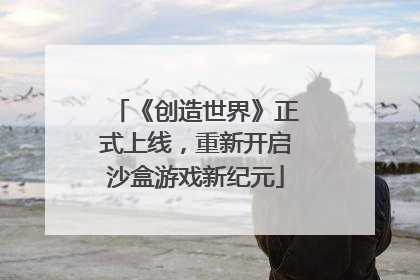 《创造世界》正式上线，重新开启沙盒游戏新纪元