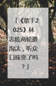 《歌手2025》林志炫两轮遭淘汰，听众口味变了吗？