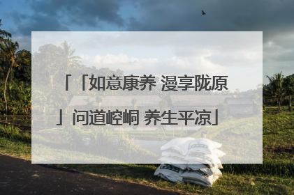 「如意康养 漫享陇原」问道崆峒 养生平凉