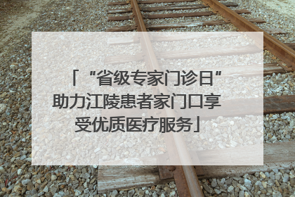 “省级专家门诊日”助力江陵患者家门口享受优质医疗服务