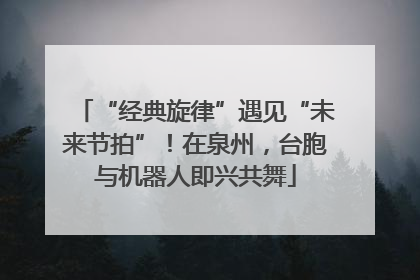“经典旋律”遇见“未来节拍”！在泉州，台胞与机器人即兴共舞