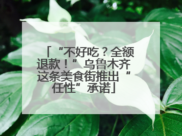 “不好吃？全额退款！”乌鲁木齐这条美食街推出“任性”承诺