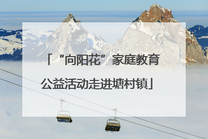 “向阳花”家庭教育公益活动走进塘村镇