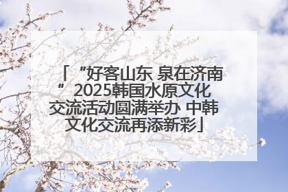 “好客山东 泉在济南”2025韩国水原文化交流活动圆满举办 中韩文化交流再添新彩