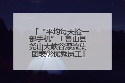 “平均每天捡一部手机”！鲁山县尧山大峡谷漂流集团表彰优秀员工
