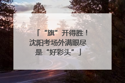 “旗”开得胜！沈阳考场外满眼尽是“好彩头”