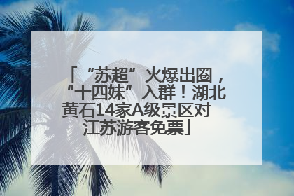 “苏超”火爆出圈，“十四妹”入群！湖北黄石14家A级景区对江苏游客免票