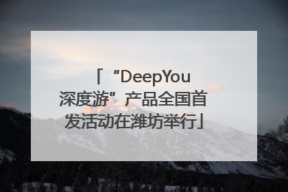 “DeepYou深度游”产品全国首发活动在潍坊举行