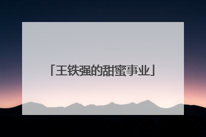 王铁强的甜蜜事业