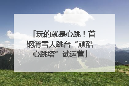 玩的就是心跳！首钢滑雪大跳台“顽酷心跳塔”试运营
