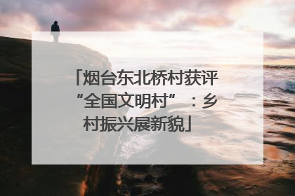 烟台东北桥村获评“全国文明村”：乡村振兴展新貌