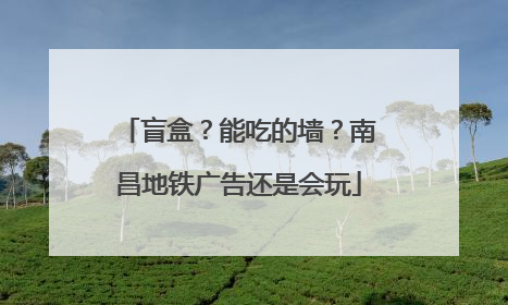 盲盒？能吃的墙？南昌地铁广告还是会玩