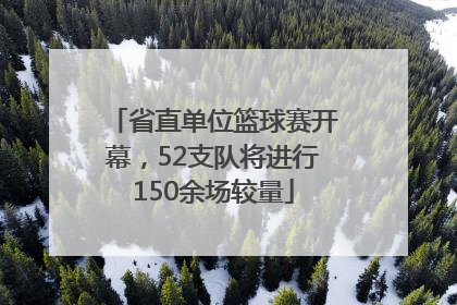 省直单位篮球赛开幕，52支队将进行150余场较量