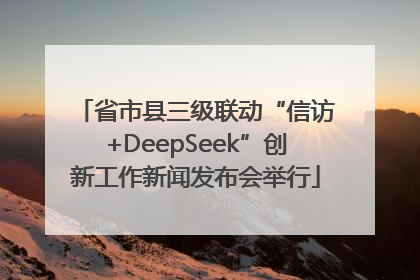 省市县三级联动“信访+DeepSeek”创新工作新闻发布会举行