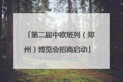 第二届中欧班列（郑州）博览会招商启动