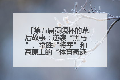 第五届贡嘎杯的幕后故事：逆袭“黑马”、常胜“将军”和高原上的“体育奇迹”丨微纪录