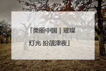 美丽中国｜璀璨灯光 扮靓津夜