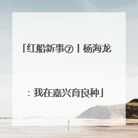 红船新事⑦丨杨海龙：我在嘉兴育良种