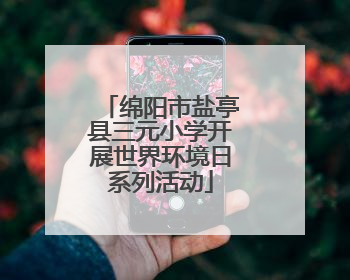 绵阳市盐亭县三元小学开展世界环境日系列活动