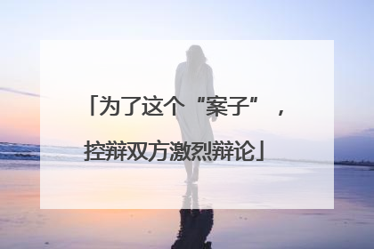 为了这个“案子”，控辩双方激烈辩论