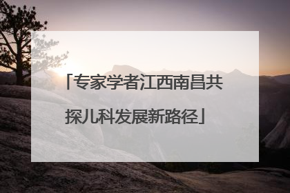 专家学者江西南昌共探儿科发展新路径