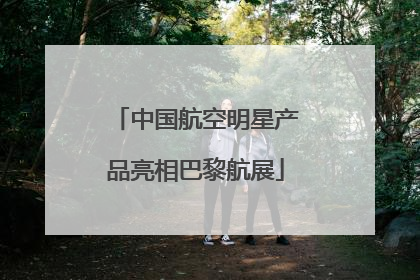 中国航空明星产品亮相巴黎航展