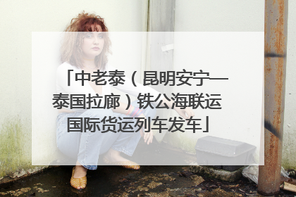 中老泰（昆明安宁—泰国拉廊）铁公海联运国际货运列车发车