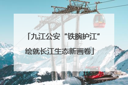 九江公安“铁腕护江”绘就长江生态新画卷