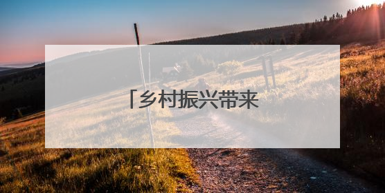 乡村振兴带来发展新活力