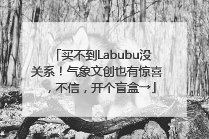 买不到Labubu没关系！气象文创也有惊喜，不信，开个盲盒→