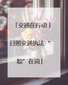 交通在行动丨日照交通执法“粽”在岗