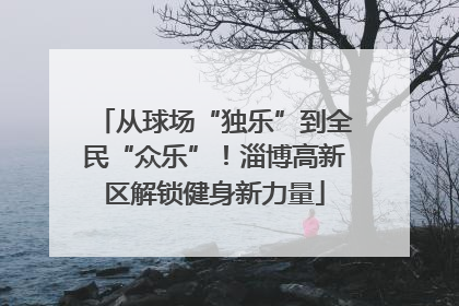 从球场“独乐”到全民“众乐”！淄博高新区解锁健身新力量