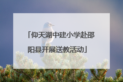 仰天湖中建小学赴邵阳县开展送教活动