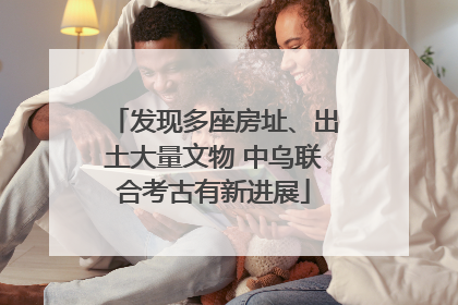 发现多座房址、出土大量文物 中乌联合考古有新进展