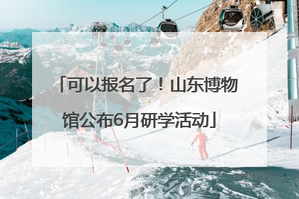 可以报名了！山东博物馆公布6月研学活动