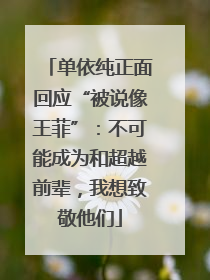 单依纯正面回应“被说像王菲”：不可能成为和超越前辈，我想致敬他们