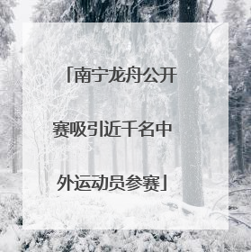 南宁龙舟公开赛吸引近千名中外运动员参赛