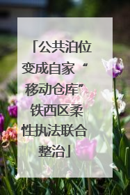 公共泊位变成自家“移动仓库” 铁西区柔性执法联合整治