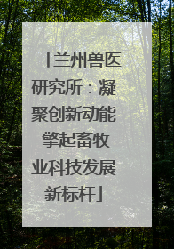 兰州兽医研究所：凝聚创新动能 擎起畜牧业科技发展新标杆