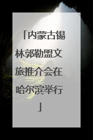 内蒙古锡林郭勒盟文旅推介会在哈尔滨举行