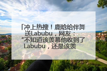 冲上热搜！鹿晗给伴舞送Labubu，网友：“不知道该羡慕他收到了Labubu，还是该羡慕鹿晗送他礼物”
