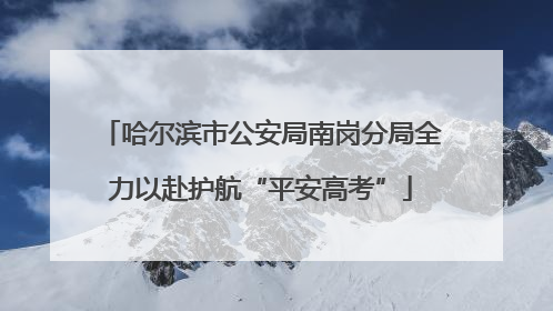 哈尔滨市公安局南岗分局全力以赴护航“平安高考”