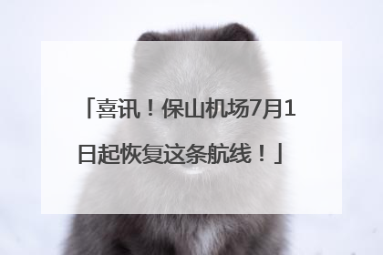喜讯！保山机场7月1日起恢复这条航线！