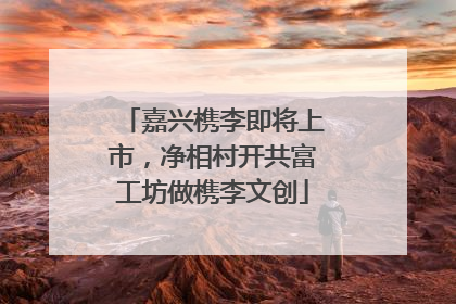 嘉兴槜李即将上市，净相村开共富工坊做槜李文创