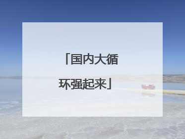 国内大循环强起来