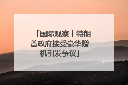 国际观察丨特朗普政府接受豪华赠机引发争议