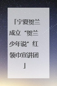 宁夏贺兰成立“贺兰少年说”红领巾宣讲团
