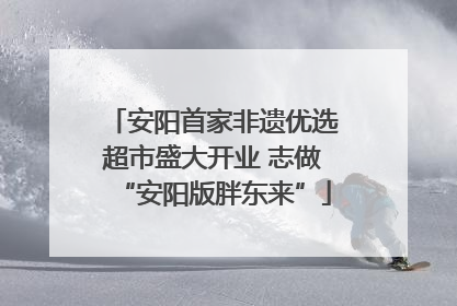 安阳首家非遗优选超市盛大开业 志做“安阳版胖东来”