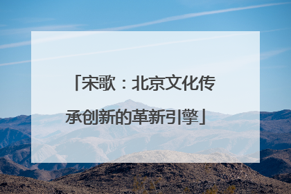 宋歌：北京文化传承创新的革新引擎