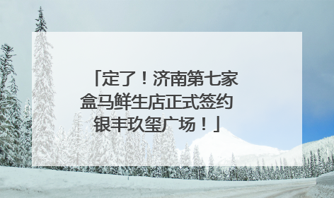 定了！济南第七家盒马鲜生店正式签约银丰玖玺广场！